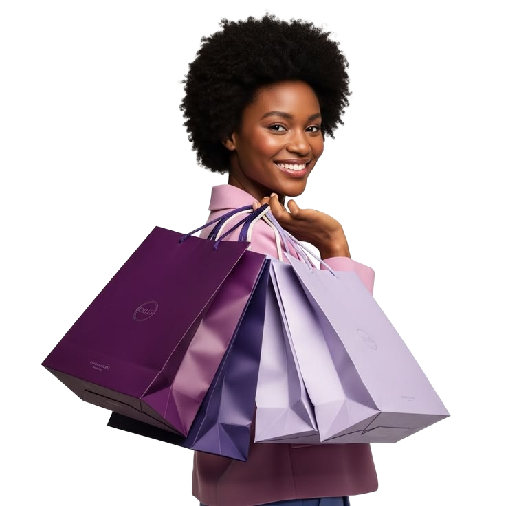Woman holding shopping bags